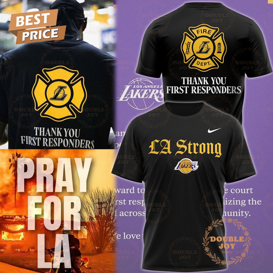 Los Angeles Lakers Thank You First Responders Black T-Shirt, Hoodie Los Angeles Lakers Thank You First Responders Black T-Shirt, Hoodie
