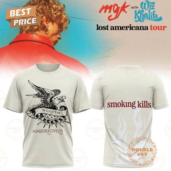 MGK and Wiz Khalifa x Lost Americana Tour 2025 Smoking Kills T-Shirt, Hoodie