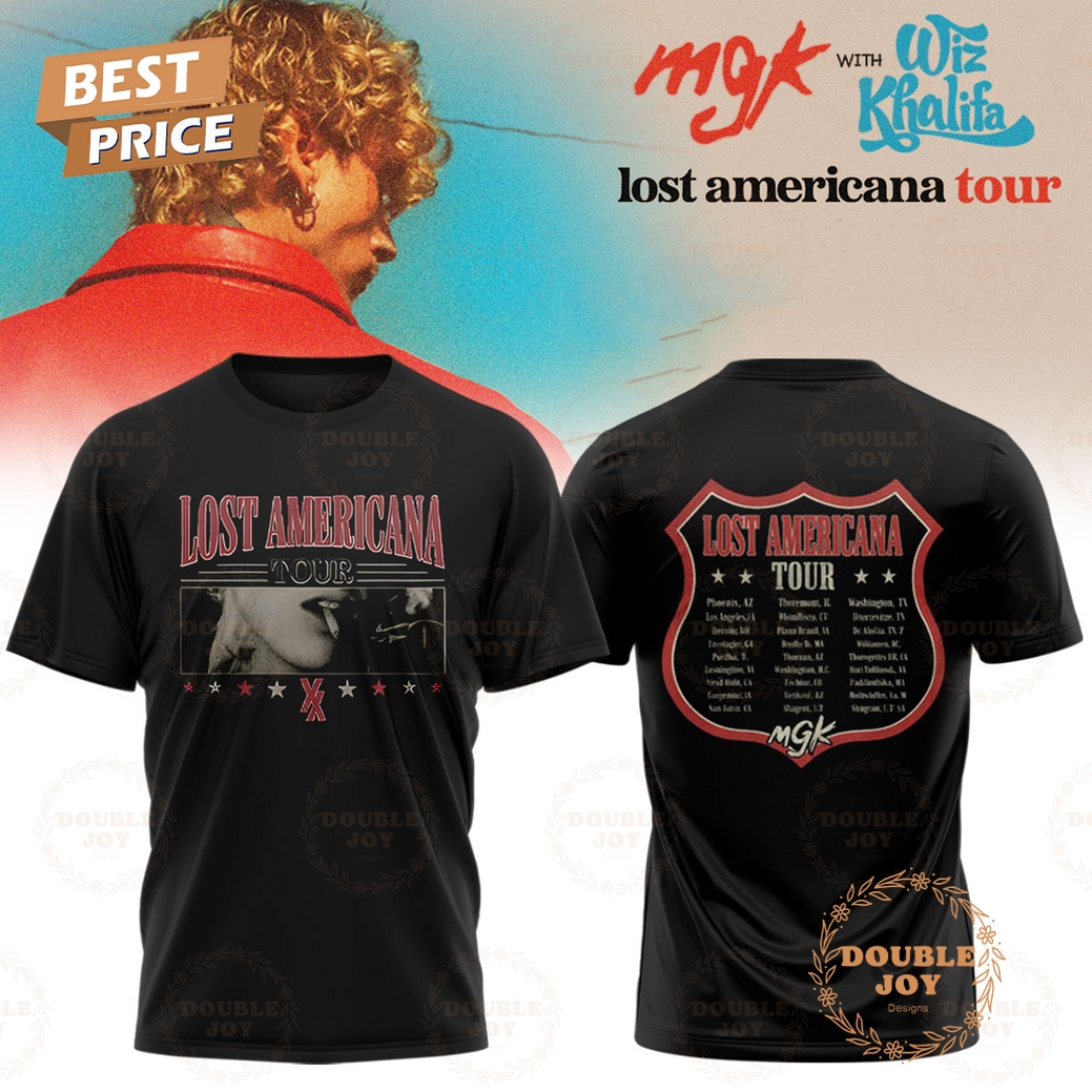 MGK and Wiz Khalifa x Lost Americana Tour 2025 T-Shirt, Hoodie