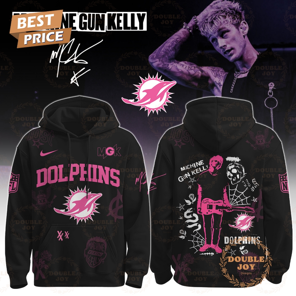 Miami Dolphins x Machine Gun Kelly Tour The Lost Americana 2025 Hoodie
