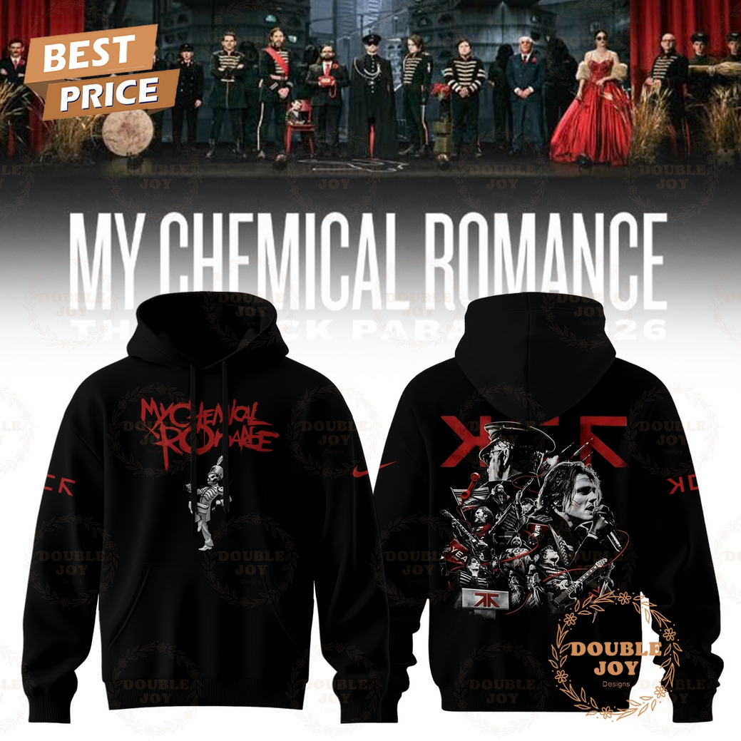 My Chemical Romance x Tour 2026 The Black Parade Hoodie My Chemical Romance x Tour 2026 The Black Parade Hoodie