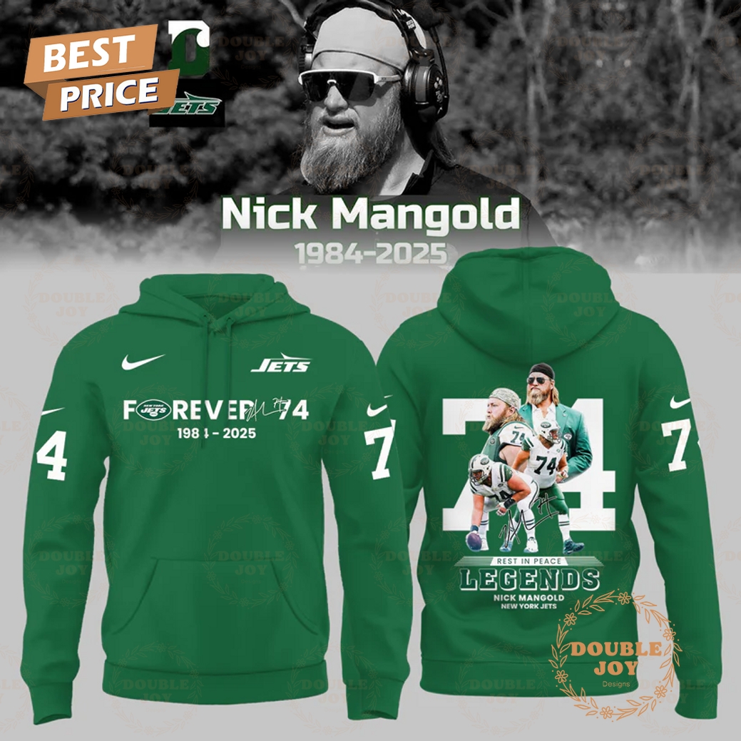 New York Jets x Nick Mangold 74 RIP 1984-2025 Legends Hoodie New York Jets x Nick Mangold 74 RIP 1984-2025 Legends Hoodie