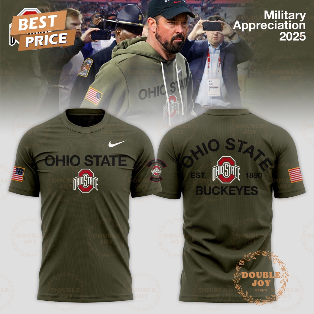 Ohio State Buckeyes x Military Appreciation OHIO STATE 2025 Hoodie Ohio State Buckeyes x Military Appreciation OHIO STATE 2025 Hoodie