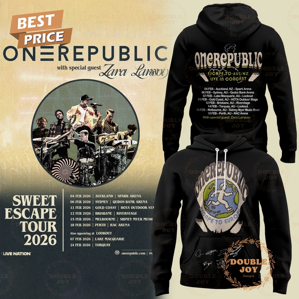 OneRepublic x Sweet Escape Tour 2026 Hoodie OneRepublic x Sweet Escape Tour 2026 Hoodie