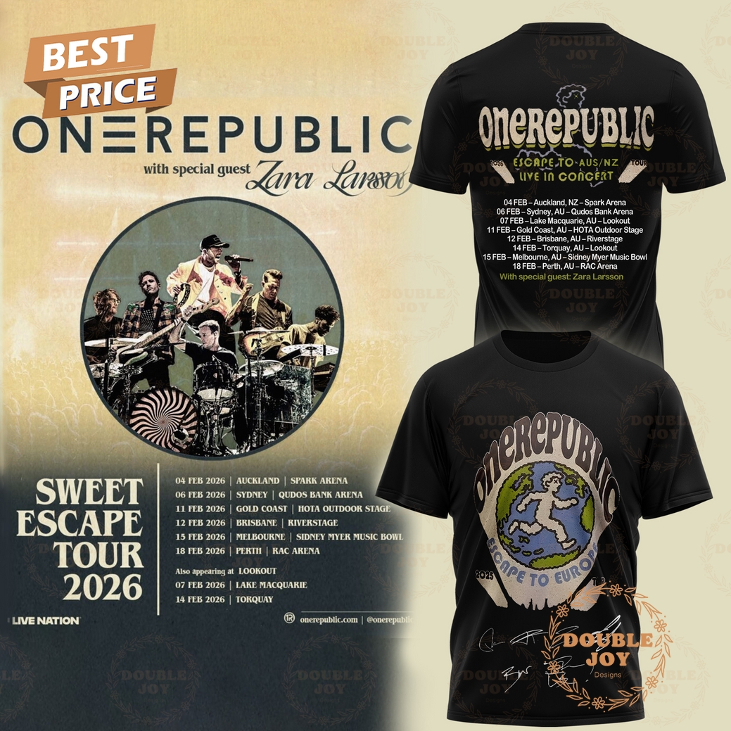 OneRepublic x Sweet Escape Tour 2026 Hoodie OneRepublic x Sweet Escape Tour 2026 Hoodie