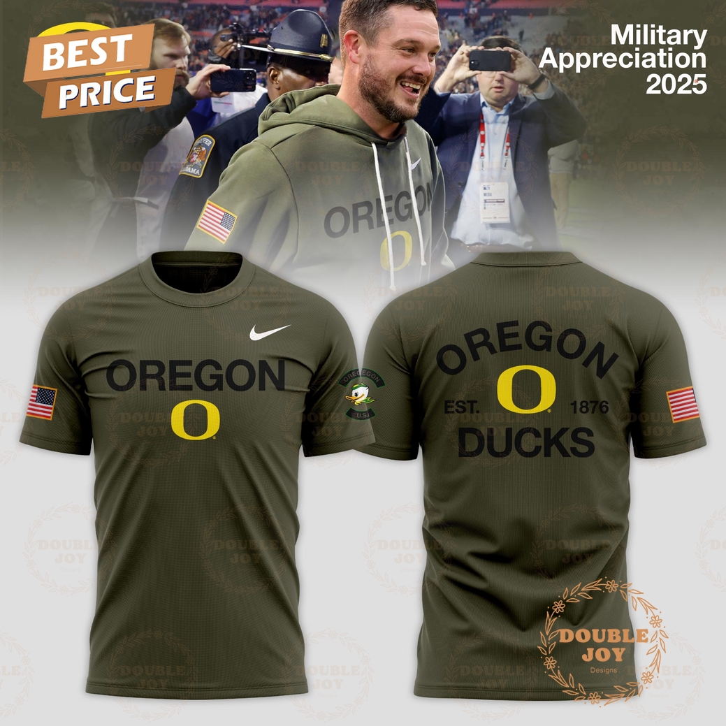 Oregon Ducks x Military Appreciation OREGON 2025 Hoodie Oregon Ducks x Military Appreciation OREGON 2025 Hoodie