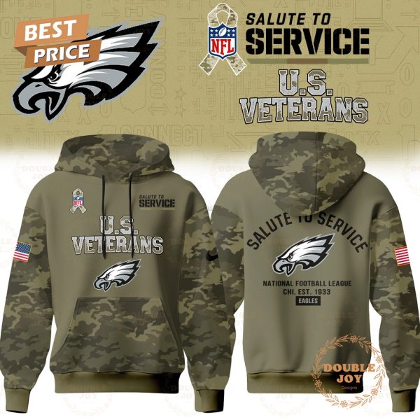 Philadelphia Eagles x U.S. VETERANS 2025 Hoodie