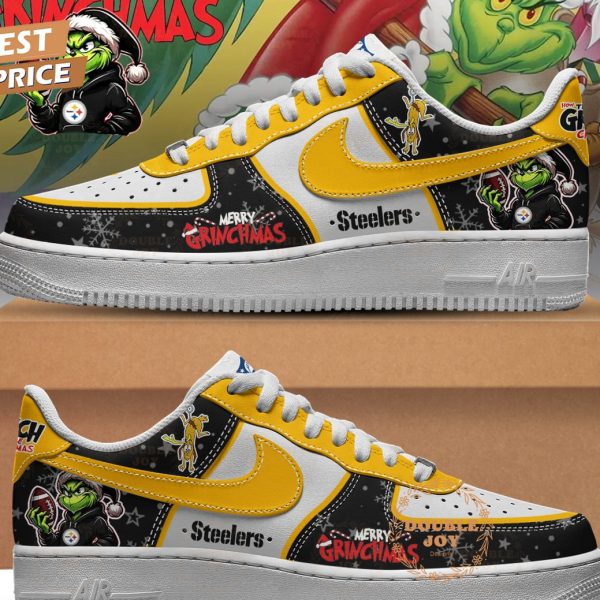 Pittsburgh Steelers X Merry Grichmas 2025 Air Force 1 Sneakers