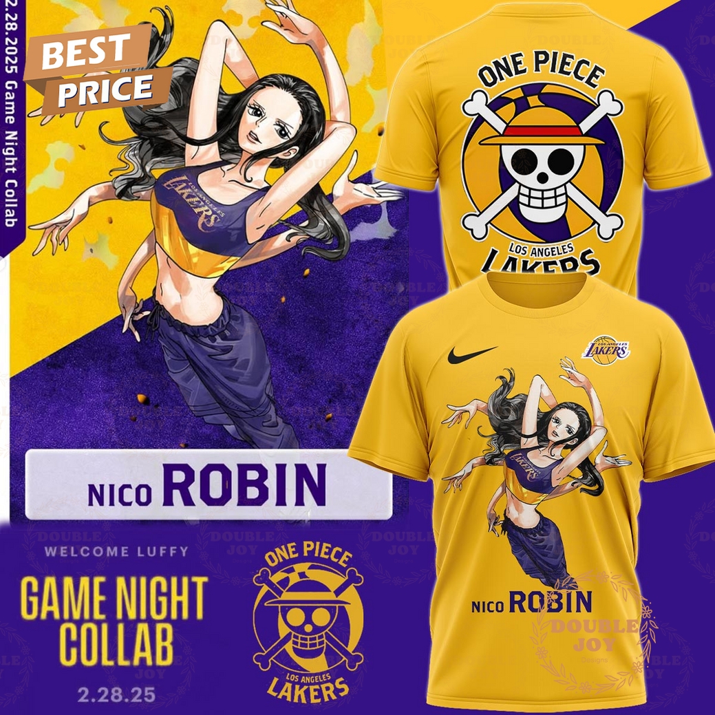 Robin One Piece x Los Angeles Lakers Game Night T-Shirt, Hoodie Robin One Piece x Los Angeles Lakers Game Night T-Shirt, Hoodie