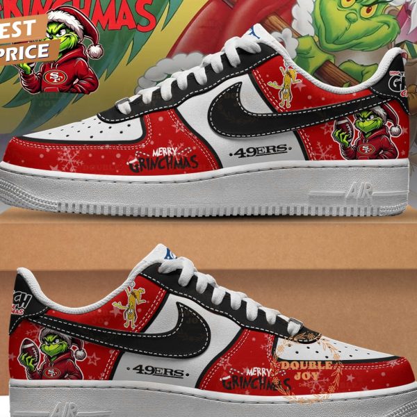San Francisco 49ers X Merry Grichmas 2025 Air Force 1 Sneakers