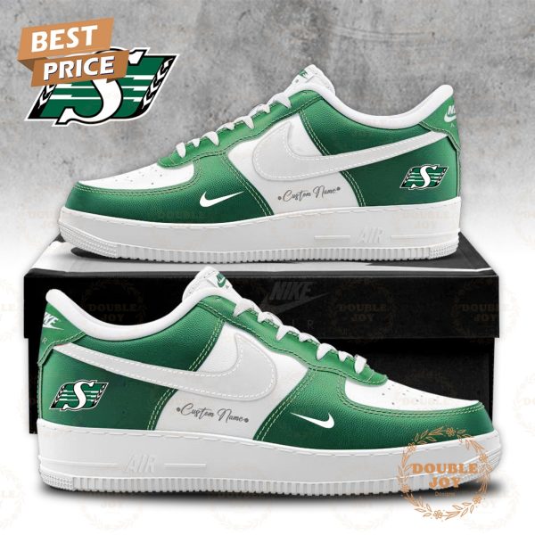 Saskatchewan Roughriders Limited Edition Custom Name 2025 Air Force 1 Sneakers