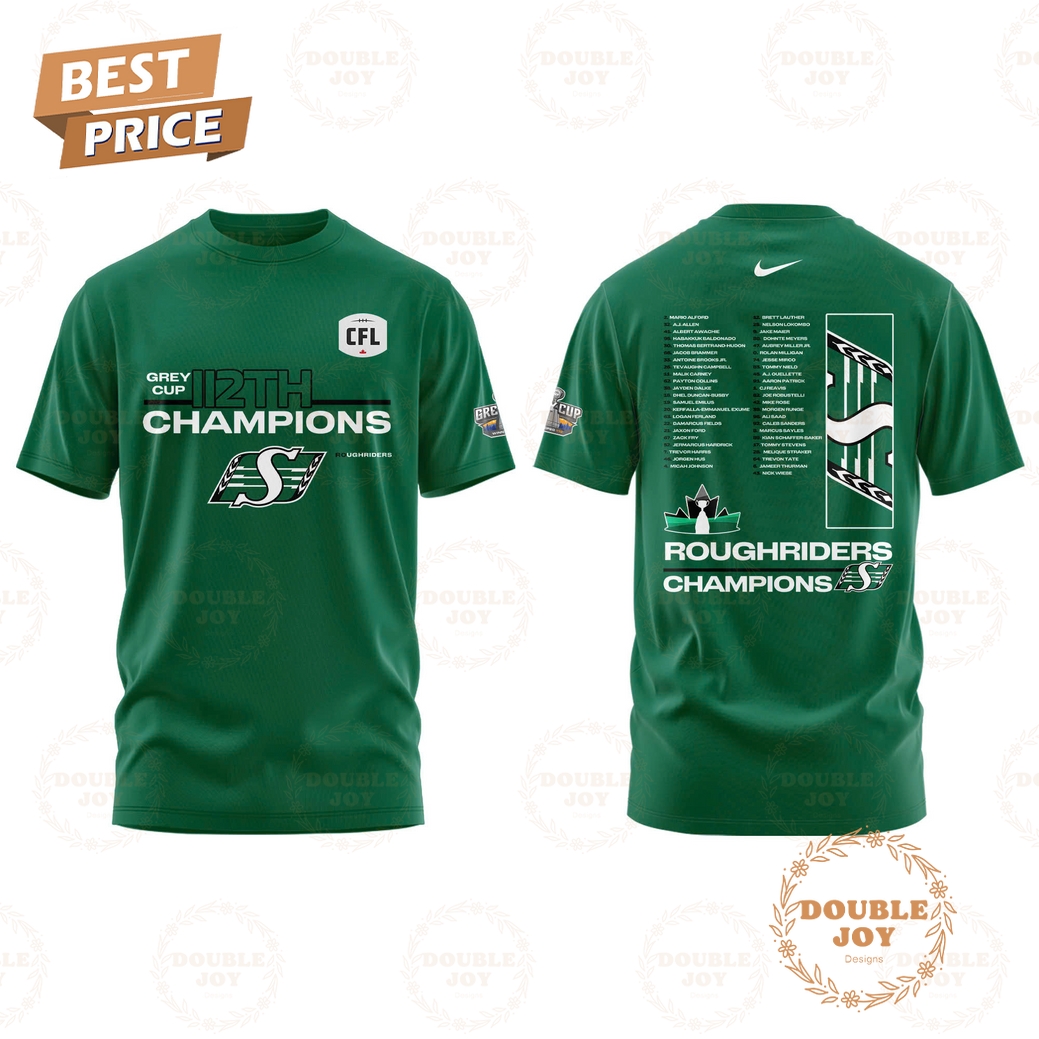 Saskatchewan Roughriders x Grey Cup 2025 112th Champions Hoodie Saskatchewan Roughriders x Grey Cup 2025 112th Champions Hoodie