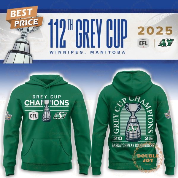 Saskatchewan Roughriders x Grey Cup 2025 Champions Hoodie