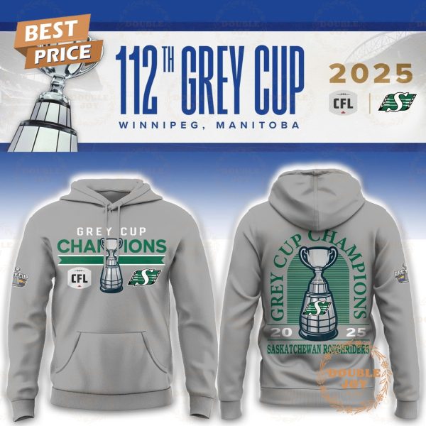 Saskatchewan Roughriders x Grey Cup Champions 2025 Hoodie