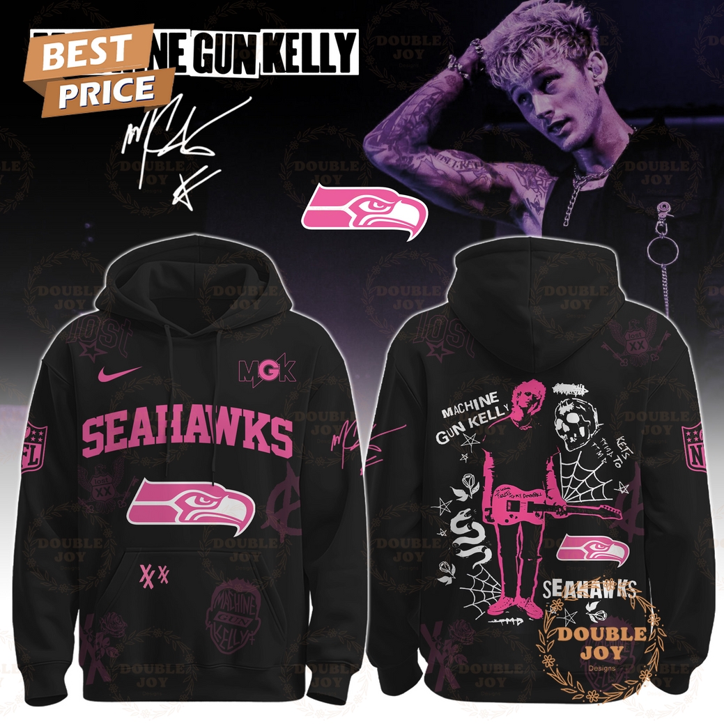 Seattle Seahawks x Machine Gun Kelly Tour The Lost Americana 2025 Hoodie Seattle Seahawks x Machine Gun Kelly Tour The Lost Americana 2025 Hoodie