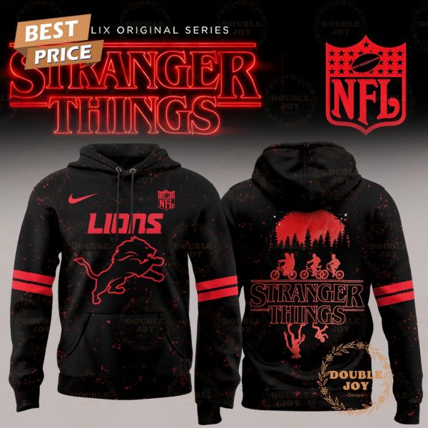 Stranger Things x Detroit Lions 2025 Hoodie