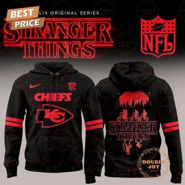 Stranger Things x Kansas City Chiefs 2025 Hoodie