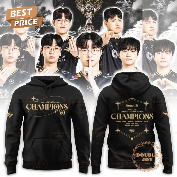 T1 LOL Team x LOL World Champions V6 2025 Hoodie