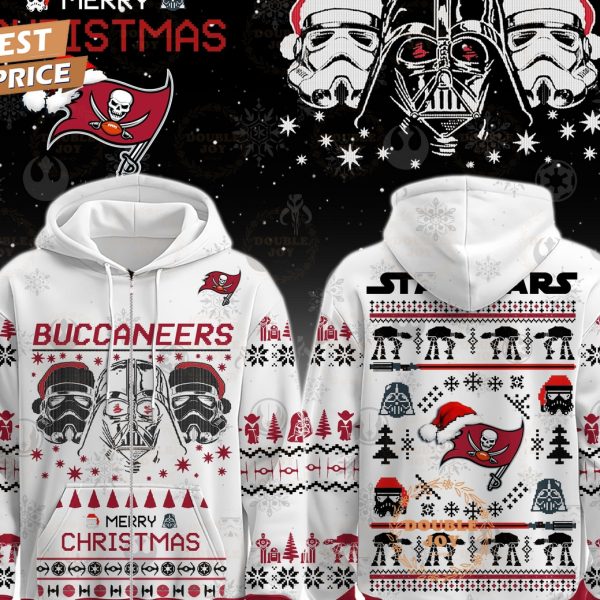 Tampa Bay Buccaneers x Star Wars Merry Christmas 2025 Hoodie