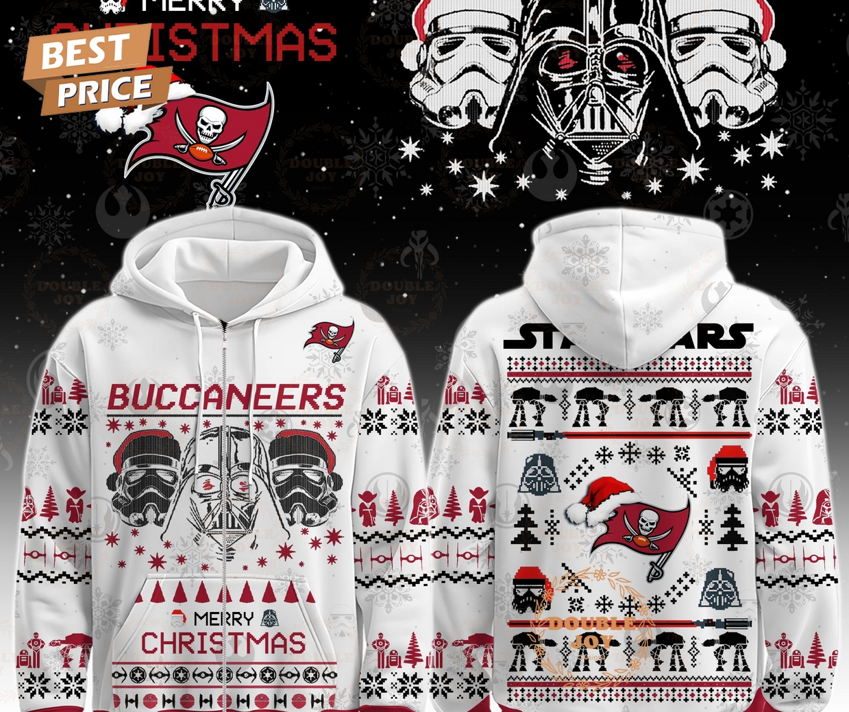 Tampa Bay Buccaneers x Star Wars Merry Christmas 2025 Hoodie Tampa Bay Buccaneers x Star Wars Merry Christmas 2025 Hoodie