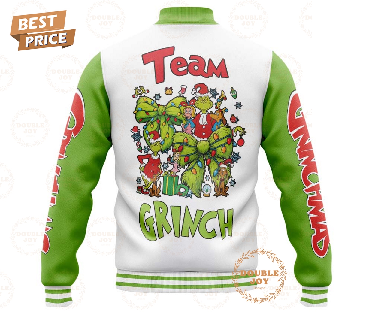 The Grinch X Christmas Custom Name 2025 Baseball Jacket The Grinch X Christmas Custom Name 2025 Baseball Jacket