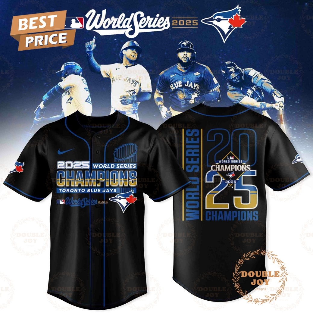 Toronto Blue Jays x Champions Team 2025 World Series Baseball Jersey Toronto Blue Jays x Champions Team 2025 World Series Baseball Jersey