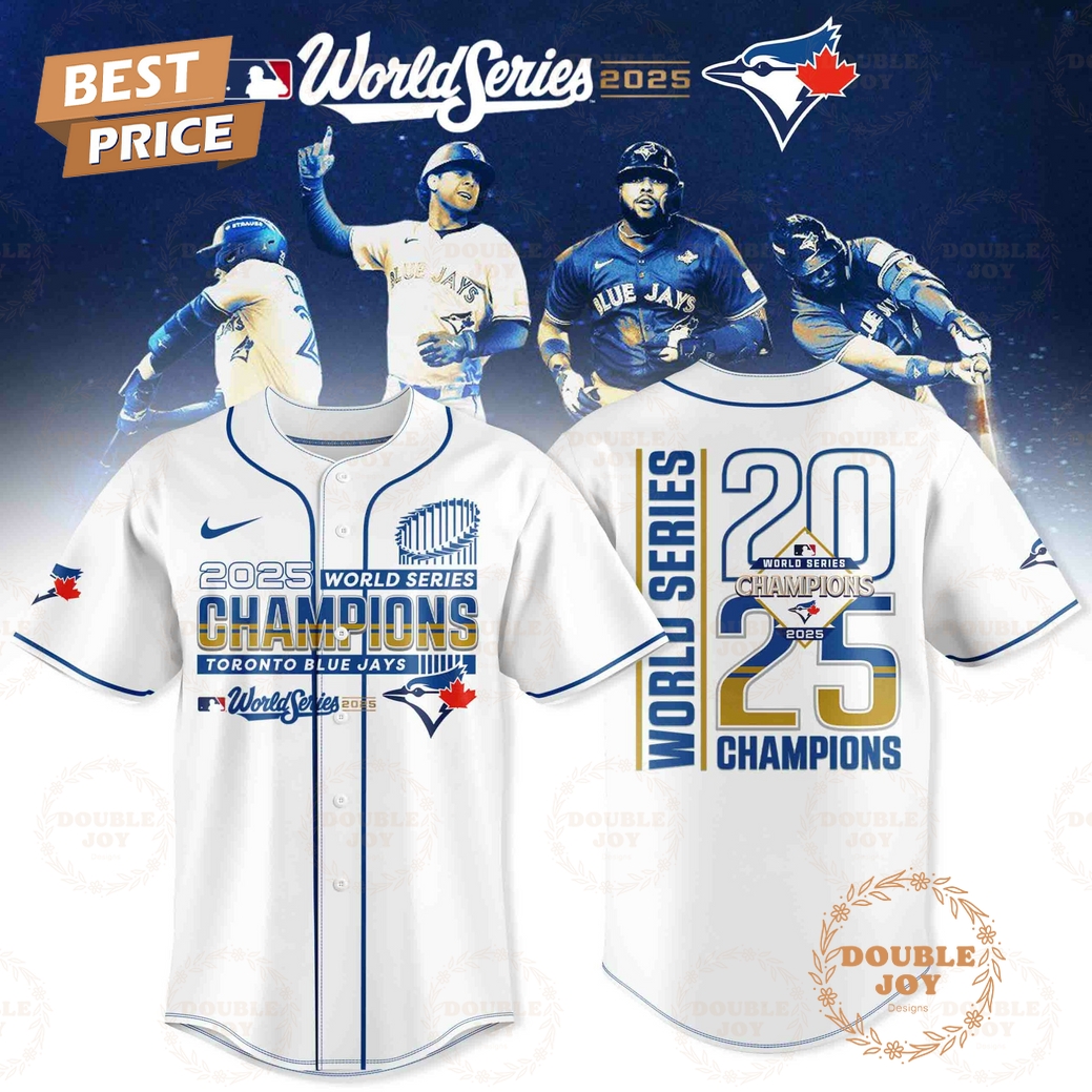 Toronto Blue Jays x Team Champions 2025 World Series Baseball Jersey Toronto Blue Jays x Team Champions 2025 World Series Baseball Jersey