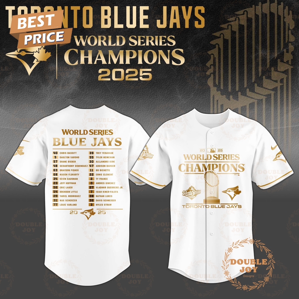 Toronto Blue Jays x The Champions 2025 World Series Baseball Jersey Toronto Blue Jays x The Champions 2025 World Series Baseball Jersey