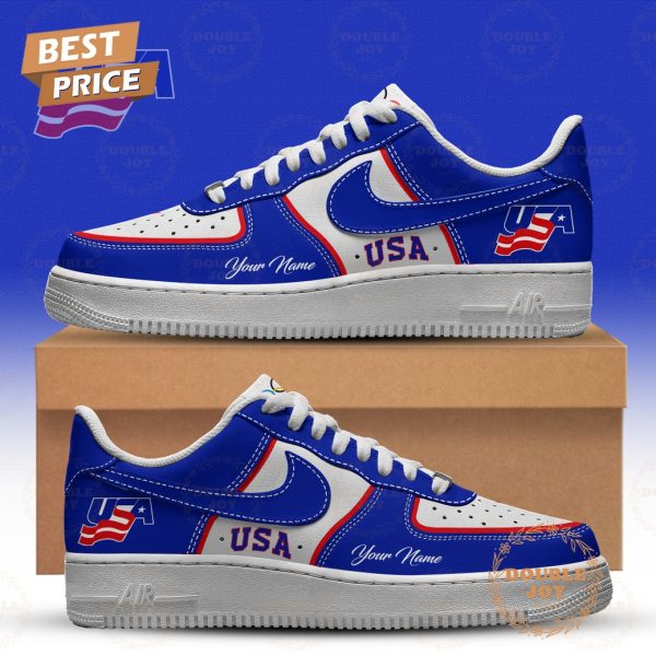 USA Hockey x 2026 Olympic Custom Name Air Force 1 Sneakers
