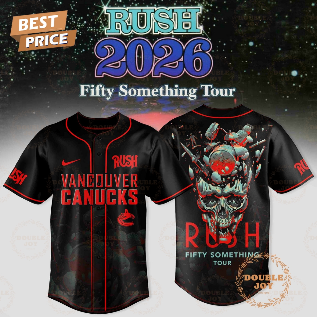 Vancouver Canucks x RUSH Tour 2026 Baseball Jersey Vancouver Canucks x RUSH Tour 2026 Baseball Jersey