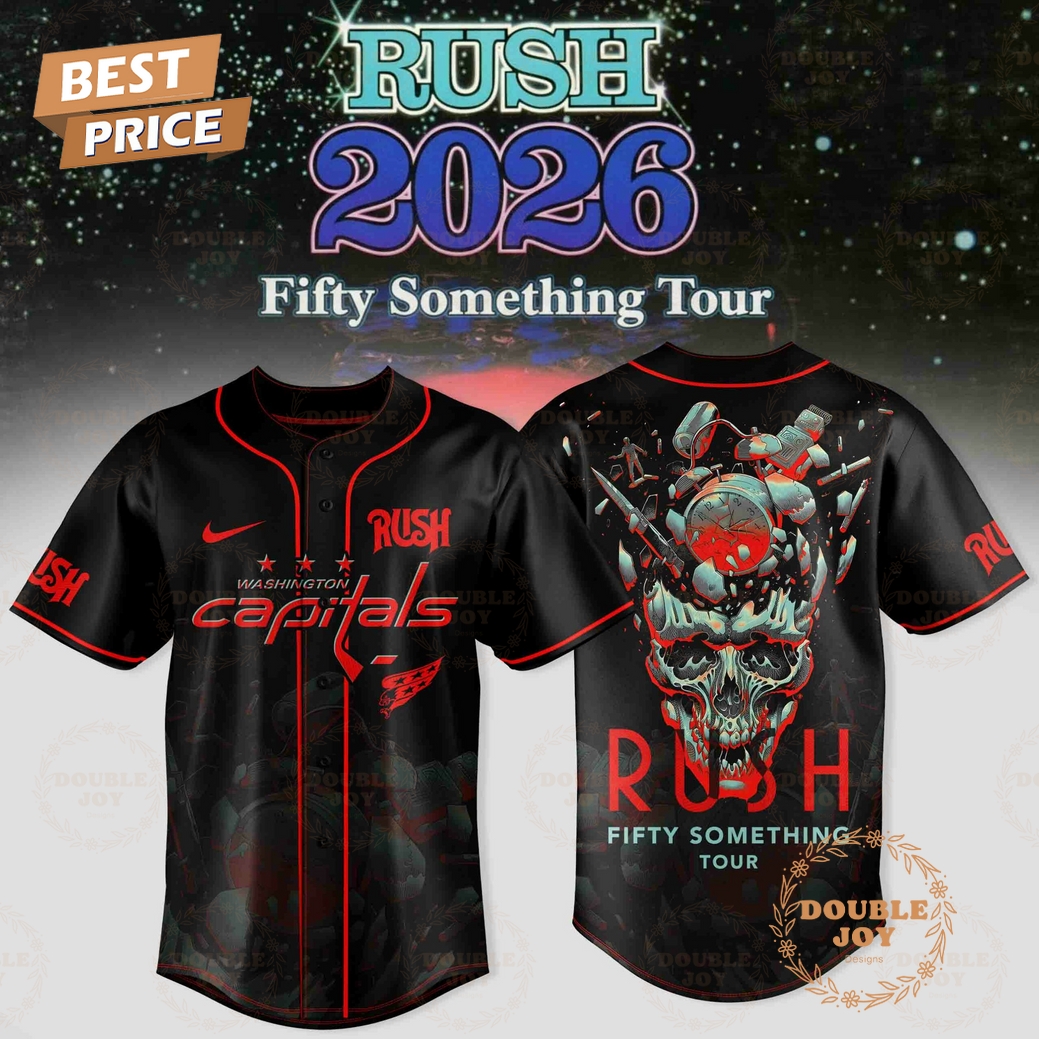 Washington Capitals x RUSH Tour 2026 Baseball Jersey Washington Capitals x RUSH Tour 2026 Baseball Jersey