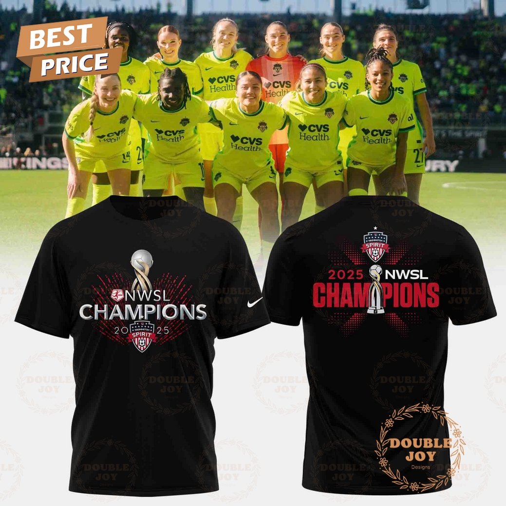 Washington Spirit 2025 NWSL Champions Black T-Shirt, Hoodie Washington Spirit 2025 NWSL Champions Black T-Shirt, Hoodie