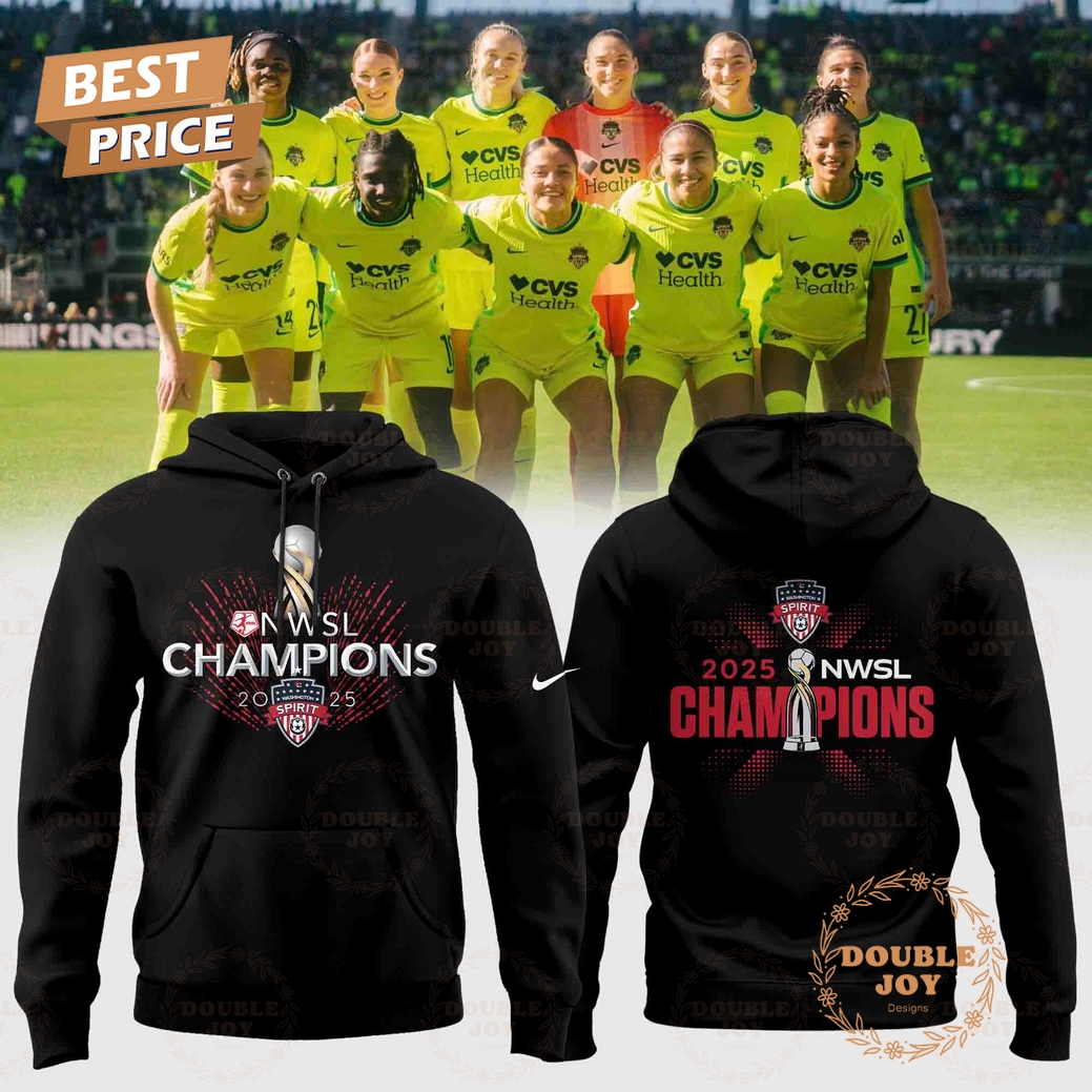 Washington Spirit 2025 NWSL Champions Black T-Shirt, Hoodie Washington Spirit 2025 NWSL Champions Black T-Shirt, Hoodie