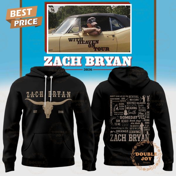 Zach Bryan x Tour With Heaven On 2026 Hoodie