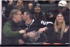 Andy Richter, Alan Bersten, and Emma Slater