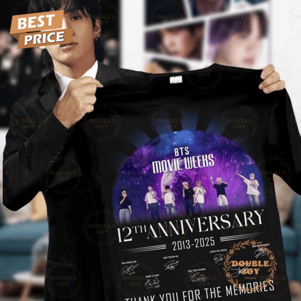 BTS Movie Weeks 12th Anniversary 2013-2025 T-Shirt