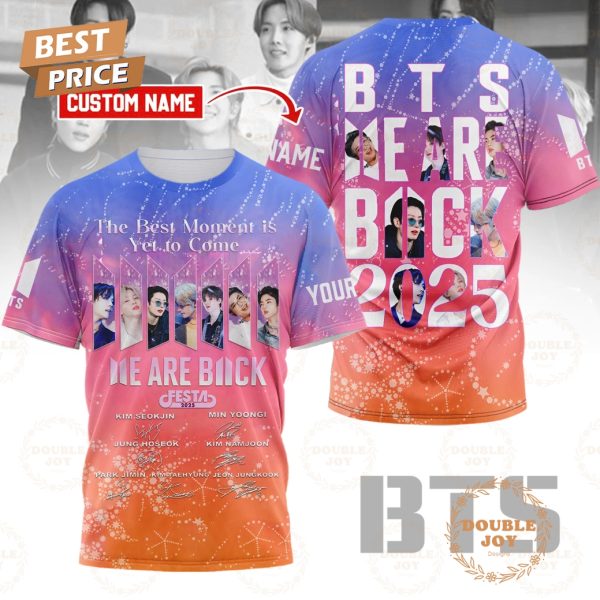 BTS We Are Back 2025 Custom Name T-Shirt, Hoodie