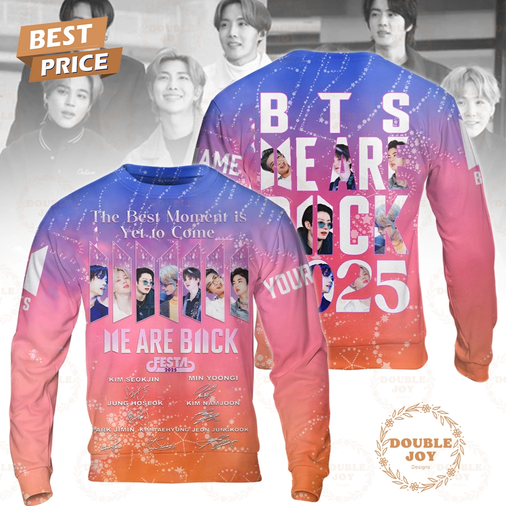 BTS We Are Back 2025 Custom Name T-Shirt, Hoodie BTS We Are Back 2025 Custom Name T-Shirt, Hoodie