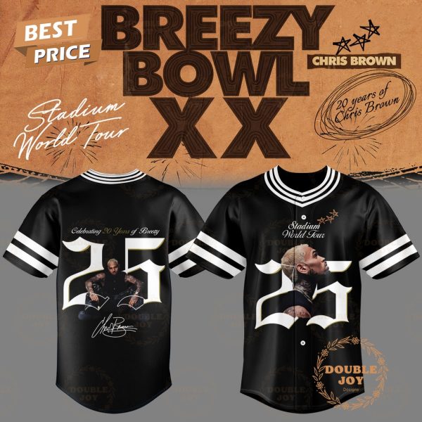 Chris Brown x Breezy Bowl XX 25 Baseball Jersey