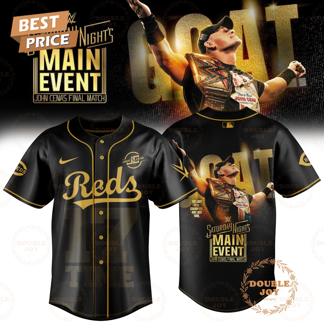 Cincinnati Reds x John Cena Final Match 2025 Baseball Jersey Cincinnati Reds x John Cena Final Match 2025 Baseball Jersey