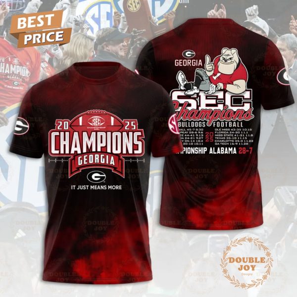 Georgia Bulldogs 2025 Champions Limited T-Shirt, Hoodie