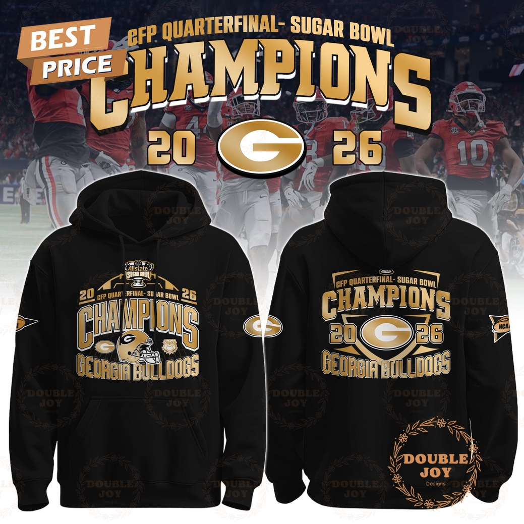 Georgia Bulldogs Sugar Bowl Champions 2025 Gold Design T-Shirt, Hoodie Georgia Bulldogs Sugar Bowl Champions 2025 Gold Design T-Shirt, Hoodie