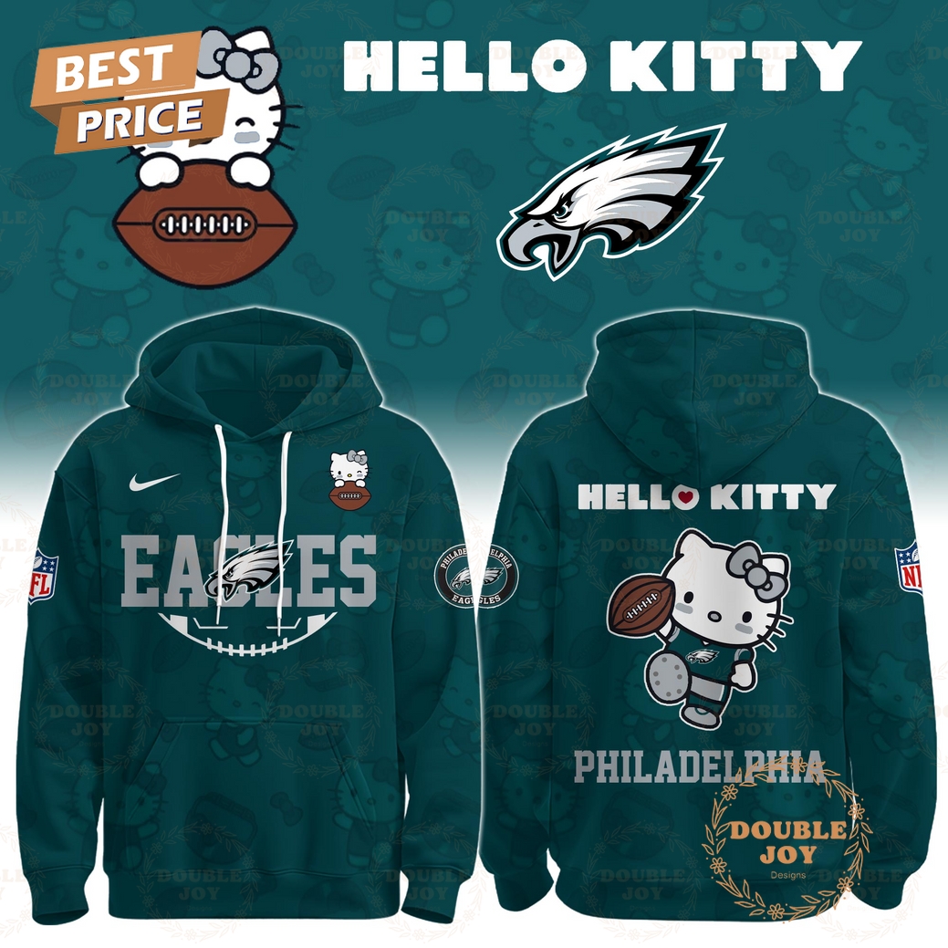 Hello Kitty x Philadelphia Eagles 2025 Hoodie Hello Kitty x Philadelphia Eagles 2025 Hoodie