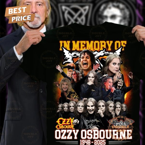 In Memory Of Ozzy Osbourne 1948-2025 T-Shirt