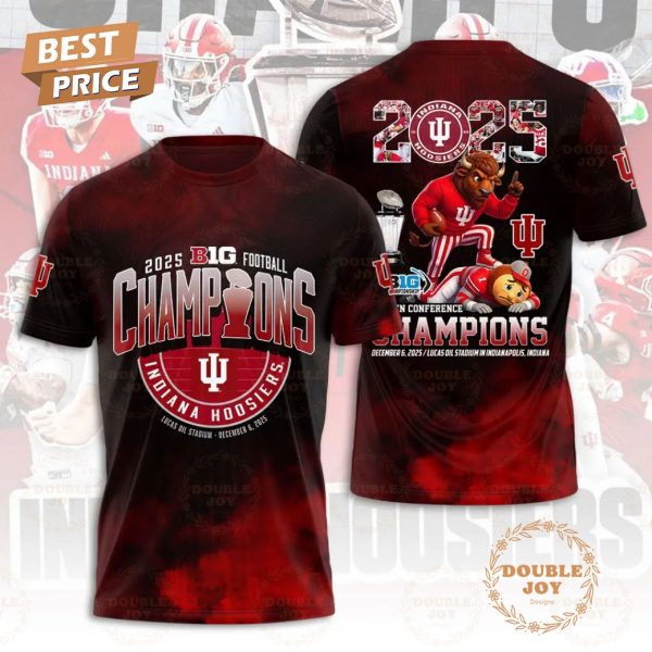 Indiana Hoosiers 2025 B1G Champions T-Shirt, Hoodie