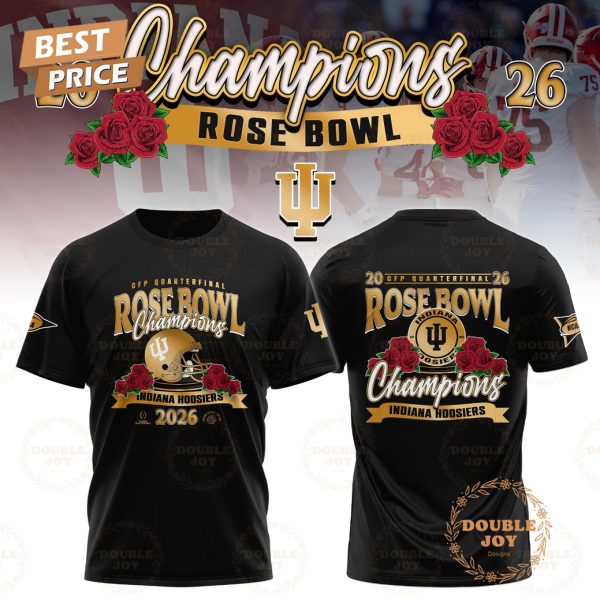 Indiana Hoosiers Rose Bowl Champions 2026 Gold Design T-Shirt, Hoodie