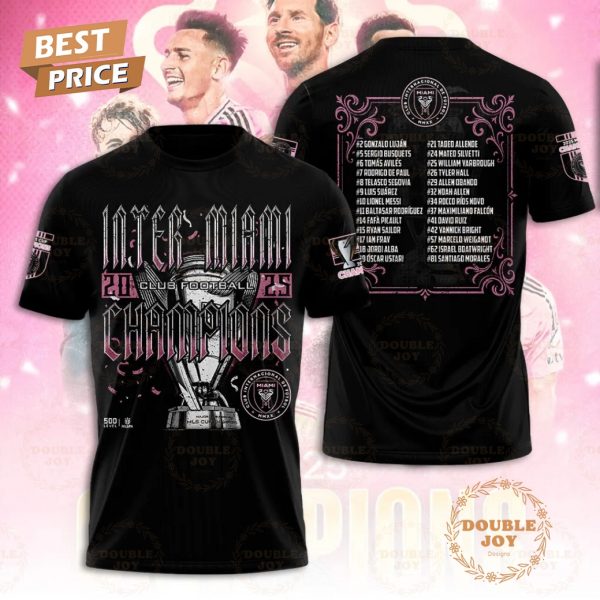 Inter Miami CF 2025 Champions T-Shirt, Hoodie