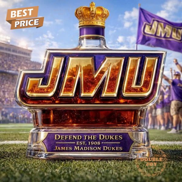 James Madison Dukes Defend The Dukes 2025 Whiskey Bottle