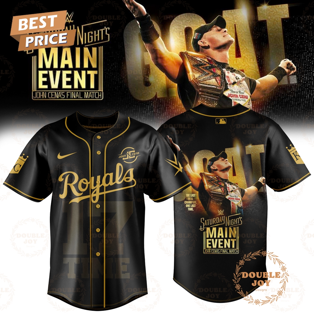 Kansas City Royals x John Cena Final Match 2025 Baseball Jersey Kansas City Royals x John Cena Final Match 2025 Baseball Jersey