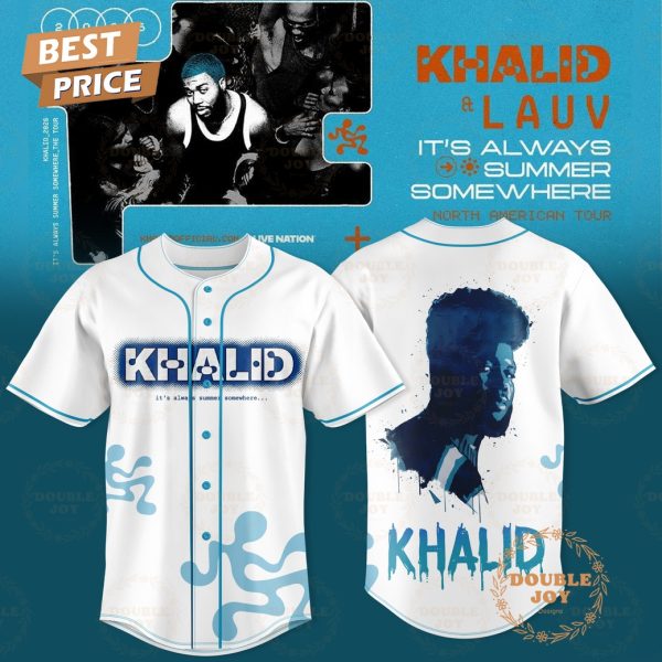 Khalid And Lauv “It’s Always Summer Somewhere Tour” 2025 Baseball Jersey